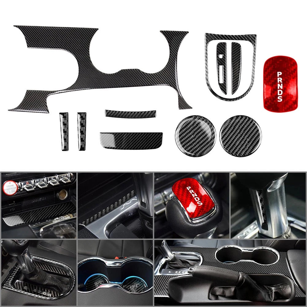 11pcs Control Panel Decoration Cover for Ford Mustang (2015–2023)