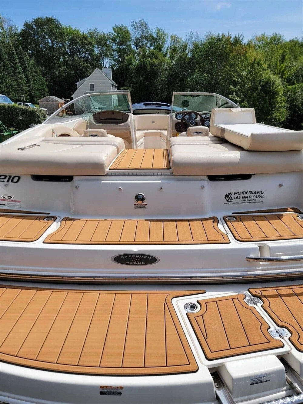 EVA Foam Teak Floor Pad Mat for Chaparral 210 SSI (2007)