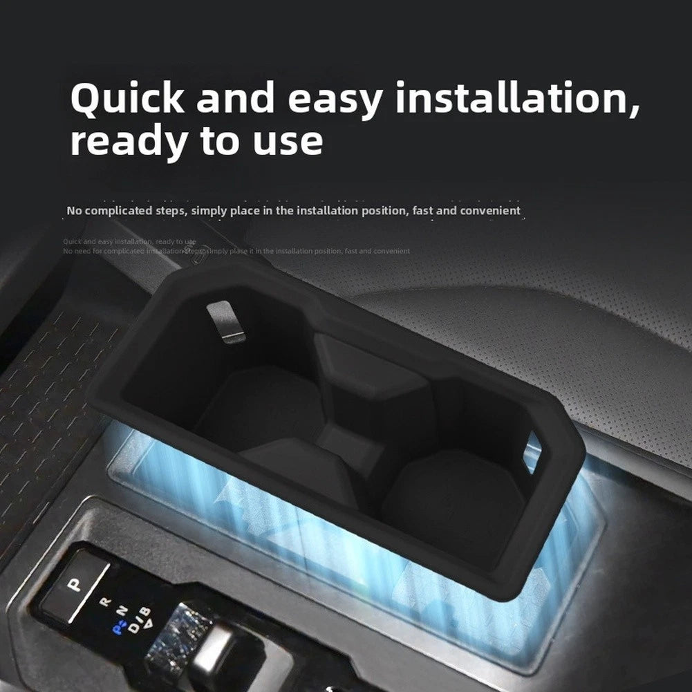 Cup Holder Insert for Car Center Console (Silicone, Non-Slip)