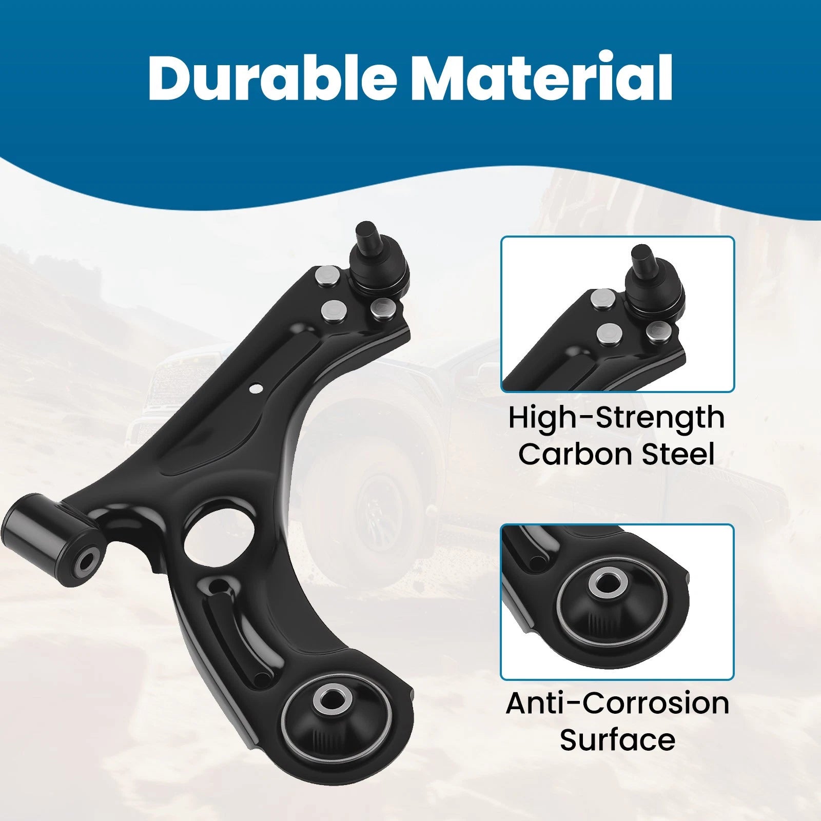 2X Front Lower Control Arms w/Ball Joints for Chevrolet Sonic (2012–2020)