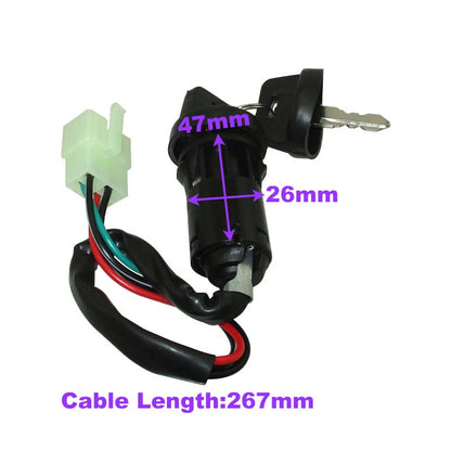Ignition Key Switch for Eton Viper Sierra Impuls Rascal 50cc 70cc 90cc ATV (2000–2023)