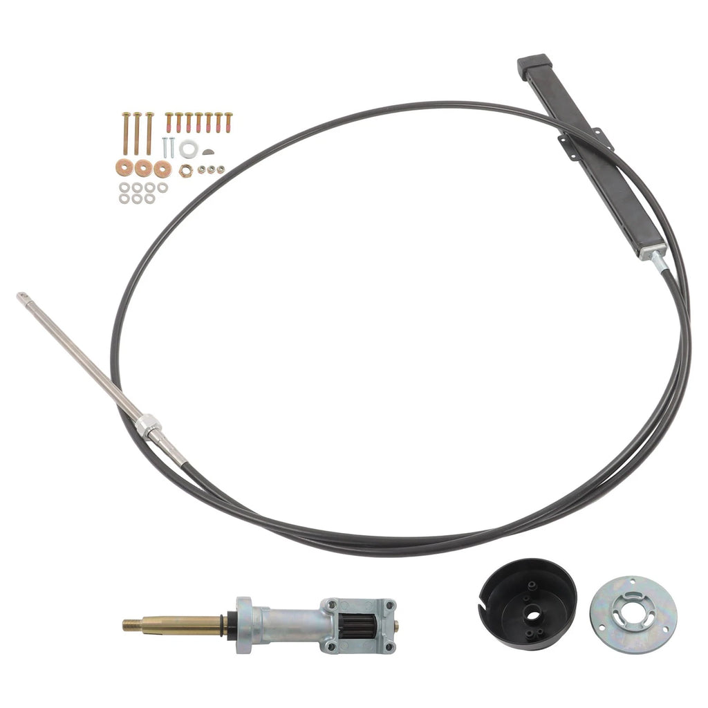 14 FT Back Mount Steering Cable Kit for Seastar Rack Steering (SS14114)