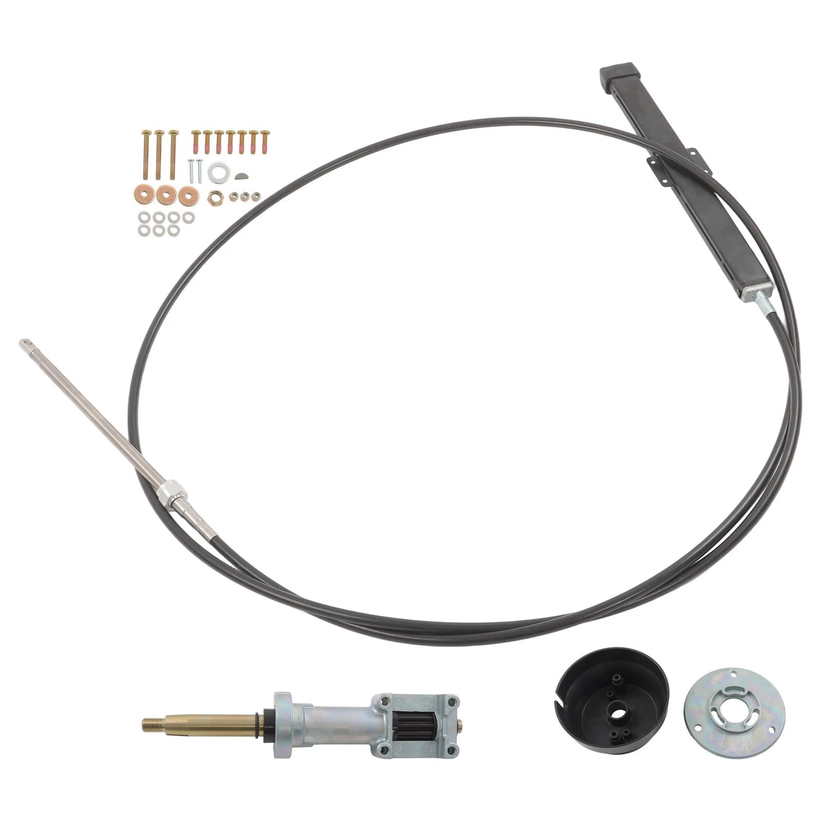 14 FT Back Mount Steering Cable Kit for Seastar Rack Steering (SS14114)