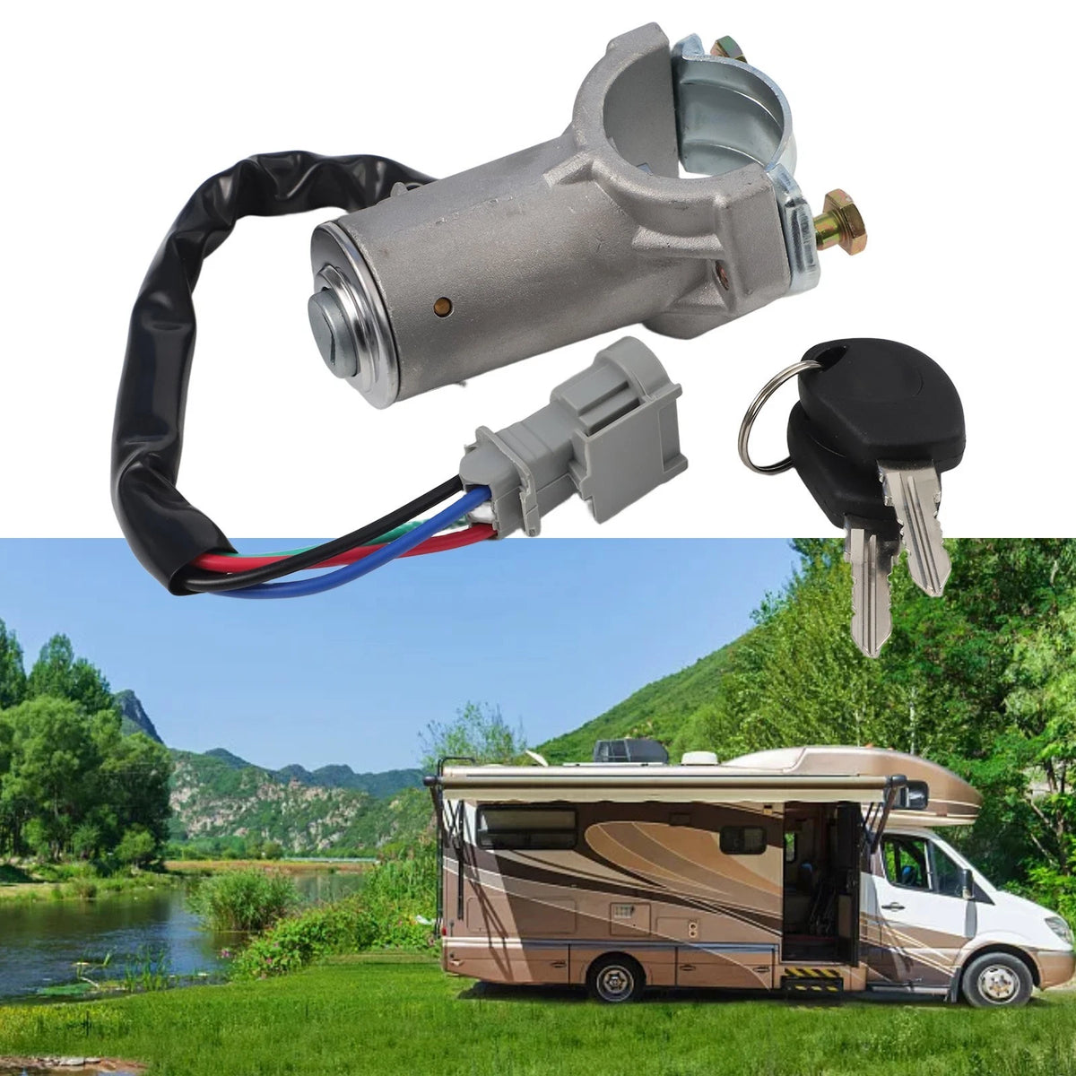 Ignition Switch Assembly for Iveco For Daily 1999 2006 All Models Plastic Metal