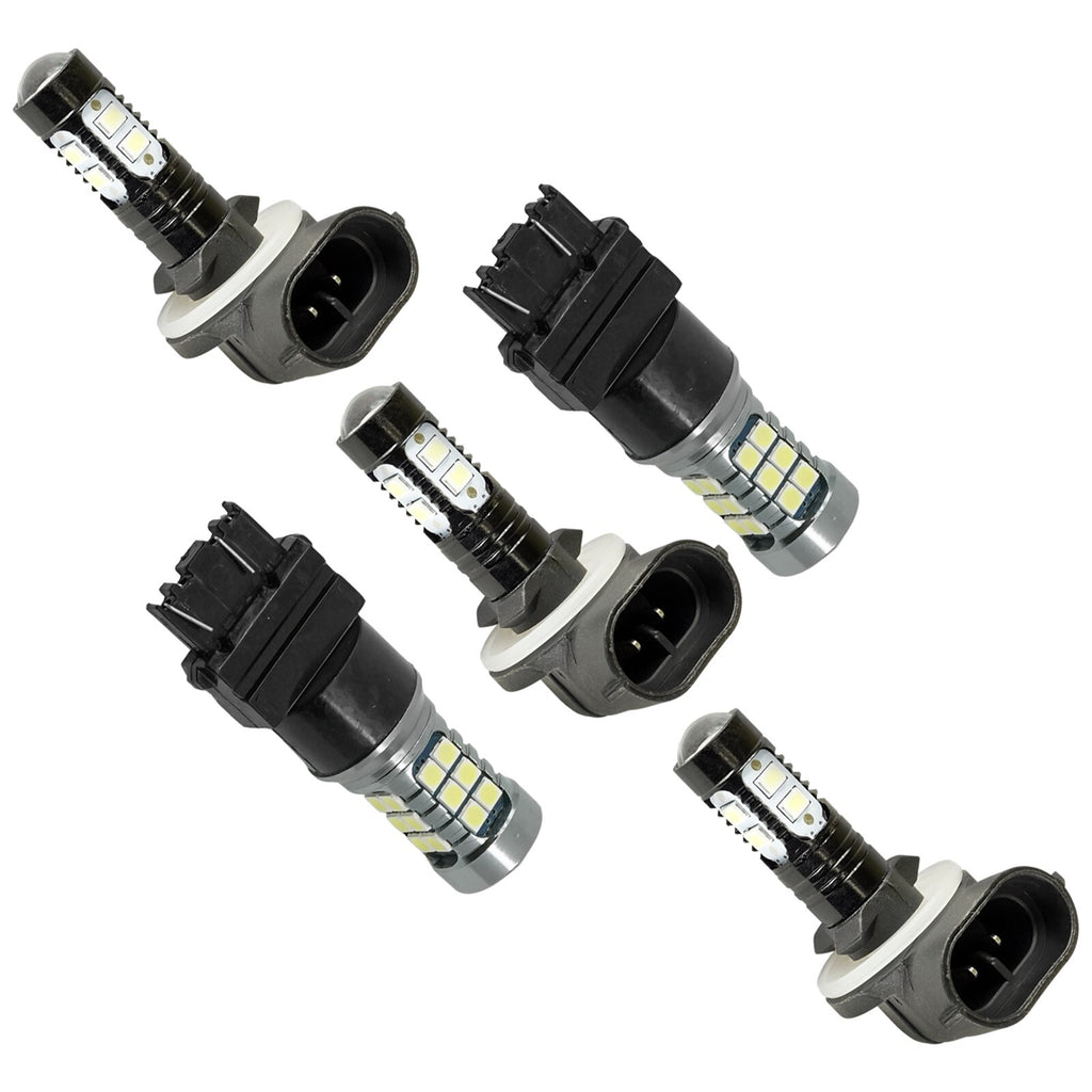 Caltric LED Headlight Bulbs and Tail Light Bulbs for Polaris RZR 570 (2012–2020)