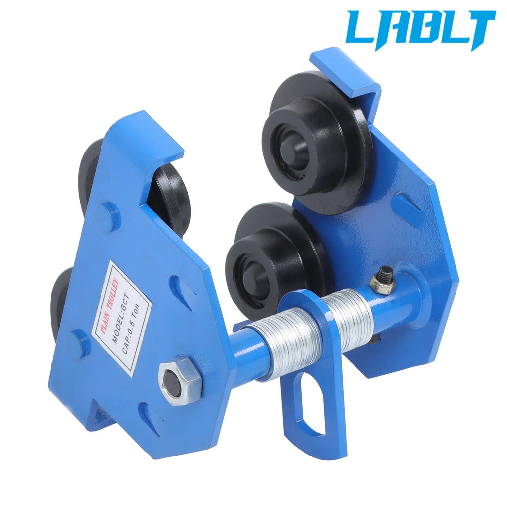 Adjustable Push Beam Flange Manual Trolley for (1100lbs Capacity)
