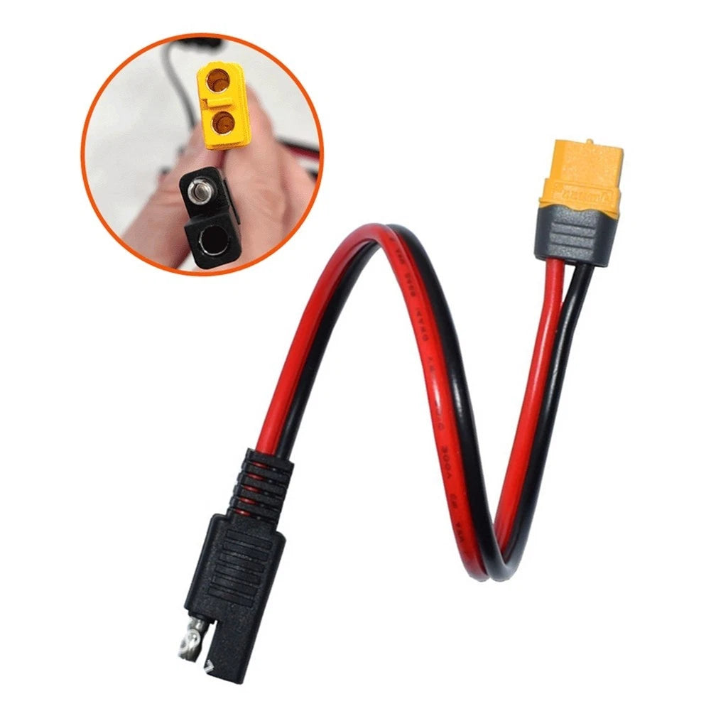 Battery Power Cord for Solar Panels (Compatible with )