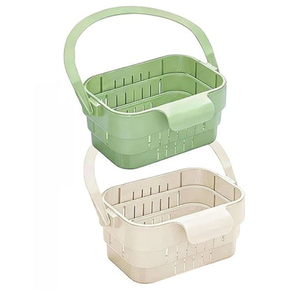 2pc Sink Drain Basket with Removable Cover for Easy Cleanup