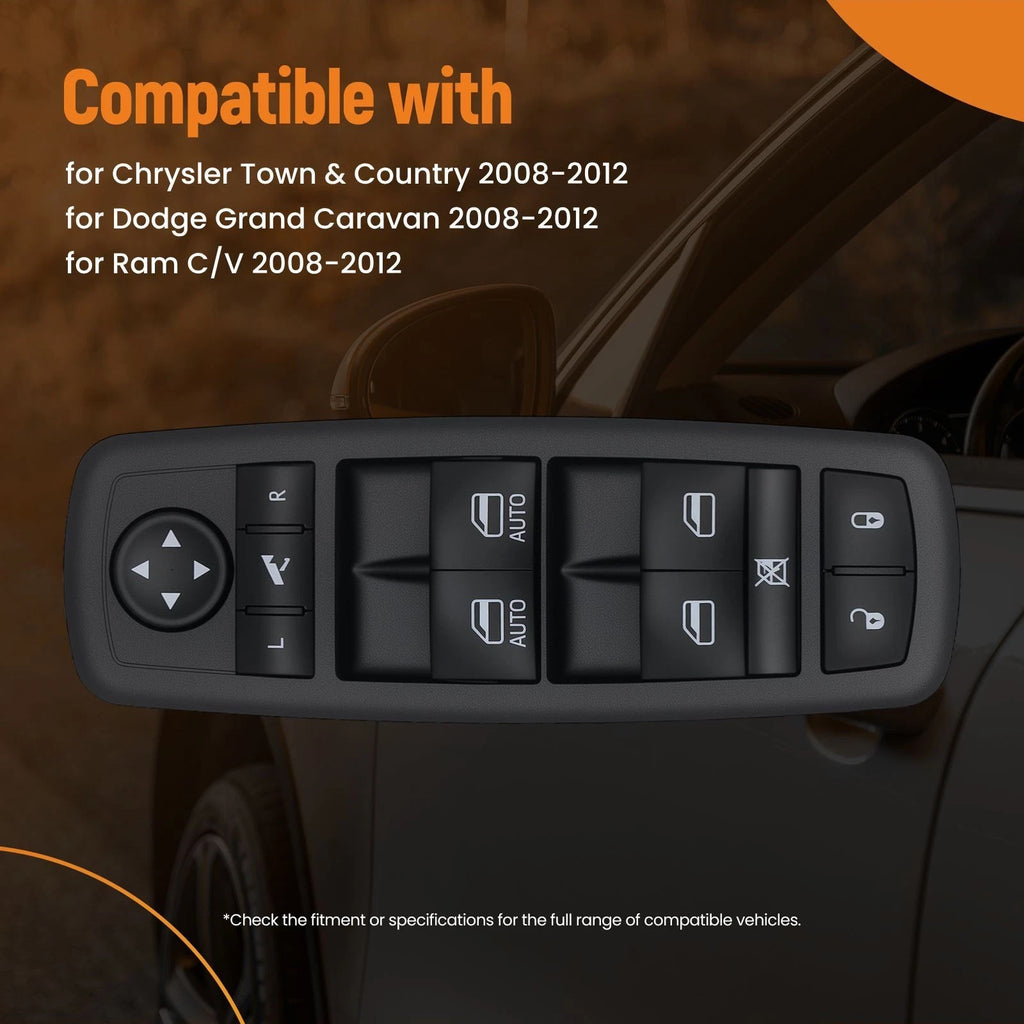 Front Left Power Window Switch for Chrysler Town & Country (2008–2012) 4602536AF