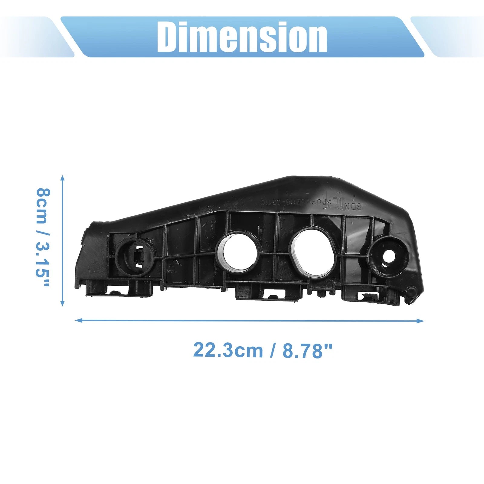 Front Bumper Mounting Support Bracket Pair for Toyota Corolla (2009–2011)