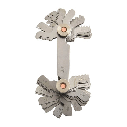 Compact Thread Pitch Gauge Tool for Inch Measurements
