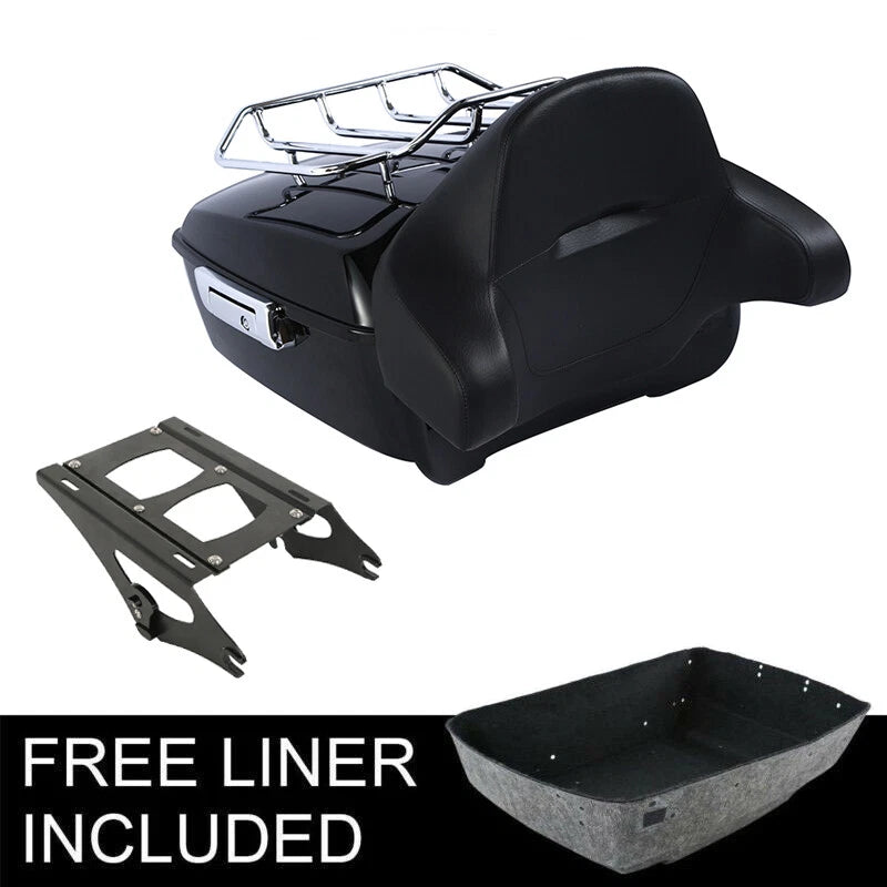 Trunk Backrest Mount Rack for Harley Touring Electra Road Glide (2014–2026)