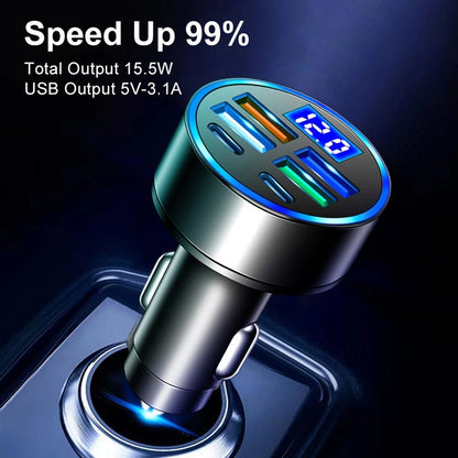 Type C Car Charger for QC Fast Charging (No Scratches)