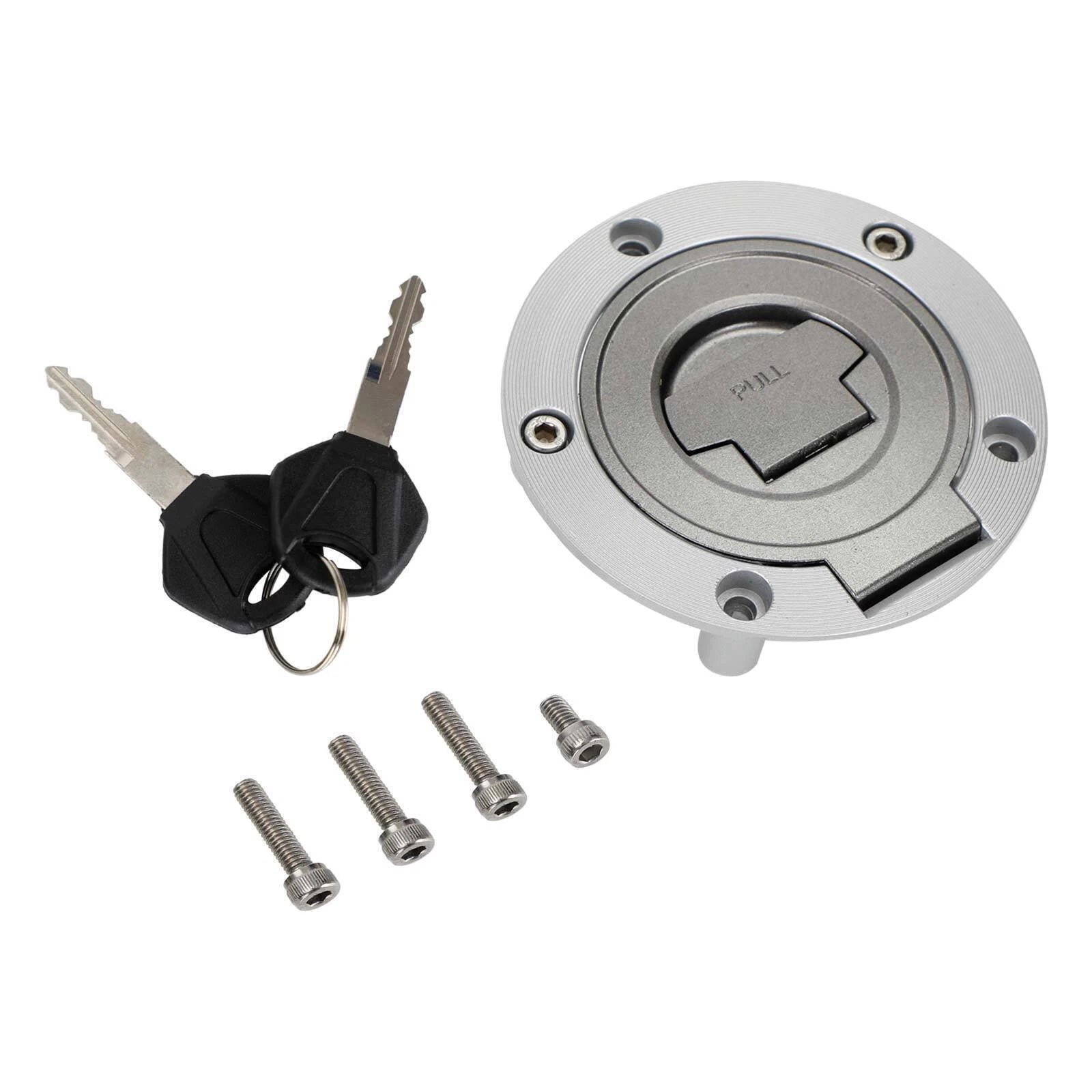 Fuel Gas Tank Cap w/Keys for Yamaha FZ1 FZ6 FZ8 YZF R1 R6 XJR1300 FJR1300 (2001–2020)