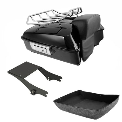 Chopped Trunk Backrest Mount Rack for Harley Electra Glide (1997–2008)