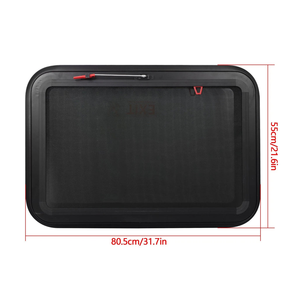 RV Exit Window 30"x20" for Trailer (DOT Certified) Emergency Push Out Glass