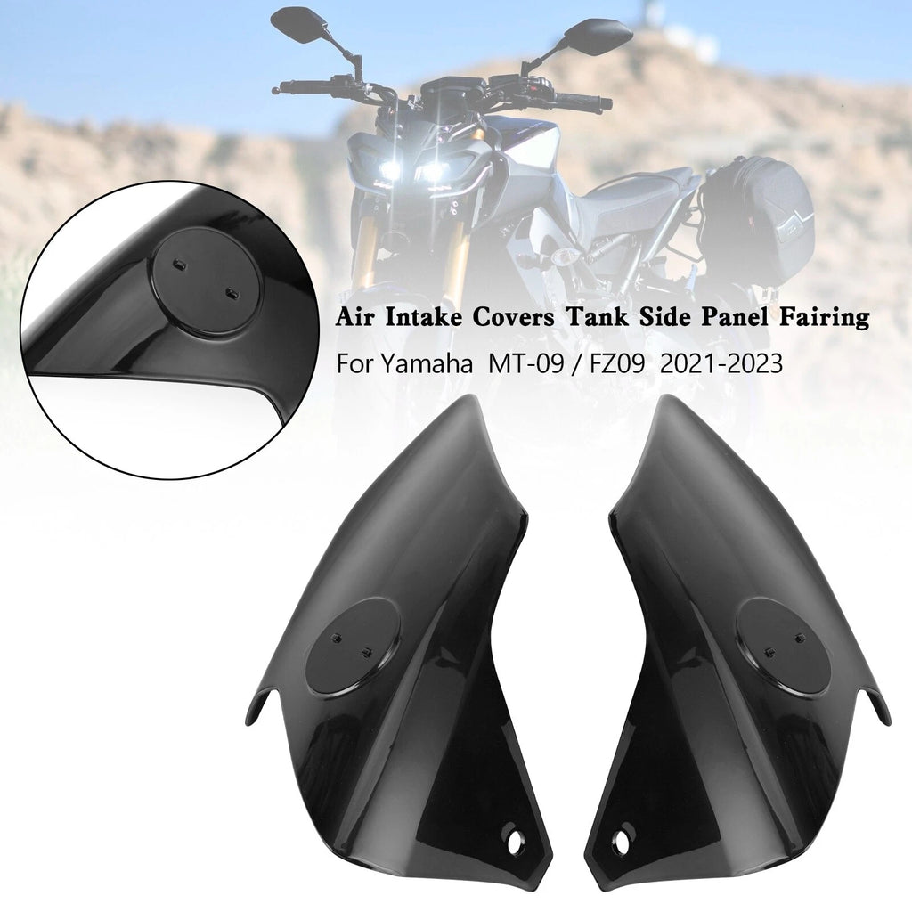 Air Intake Covers for Yamaha MT-09 FZ09 (2021–2023) Black T9