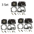 3X Carburetor Overhaul Kit for Zama RB-142, Homelite C1U-W32, C1U-W32A