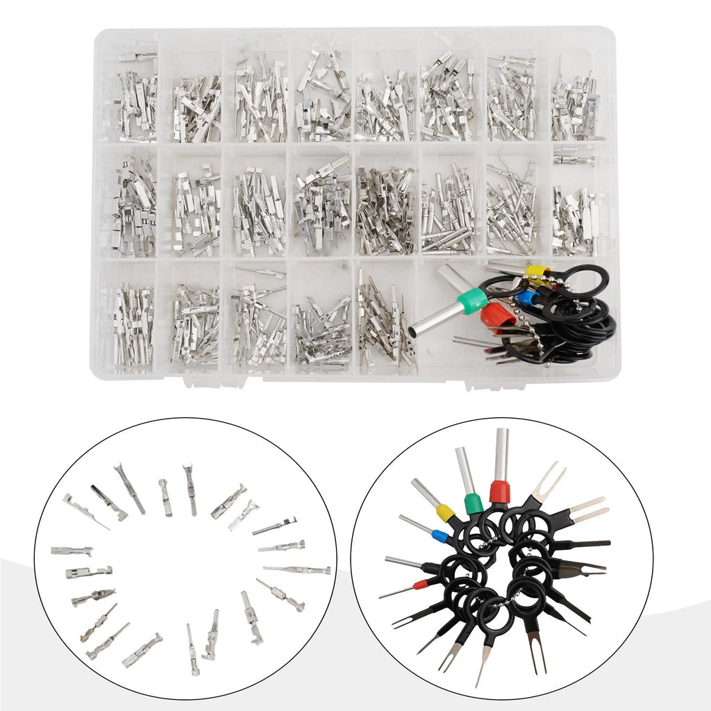340pcs Terminal Pins Wire Harness Kit for Automotive Applications