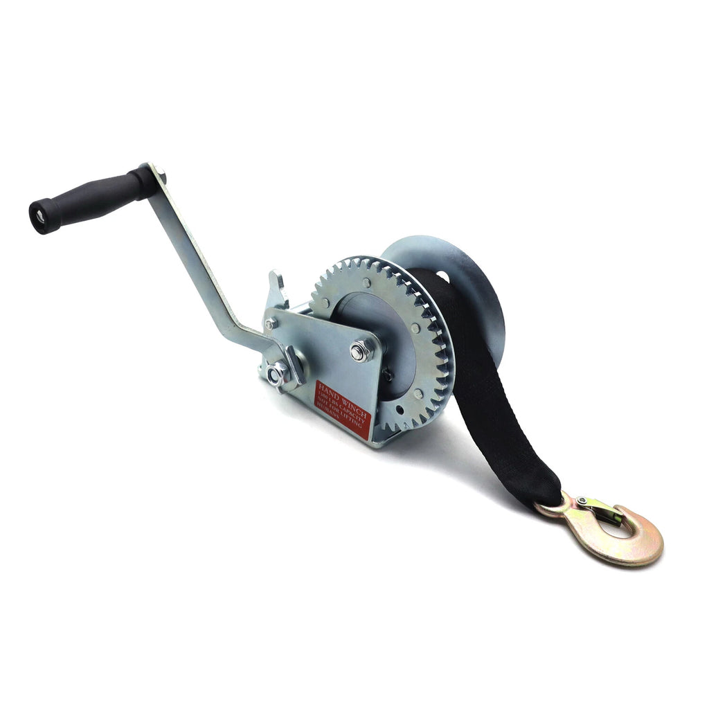 1500LB Hand Trailer Winch with Hook for Heavy Duty Towing