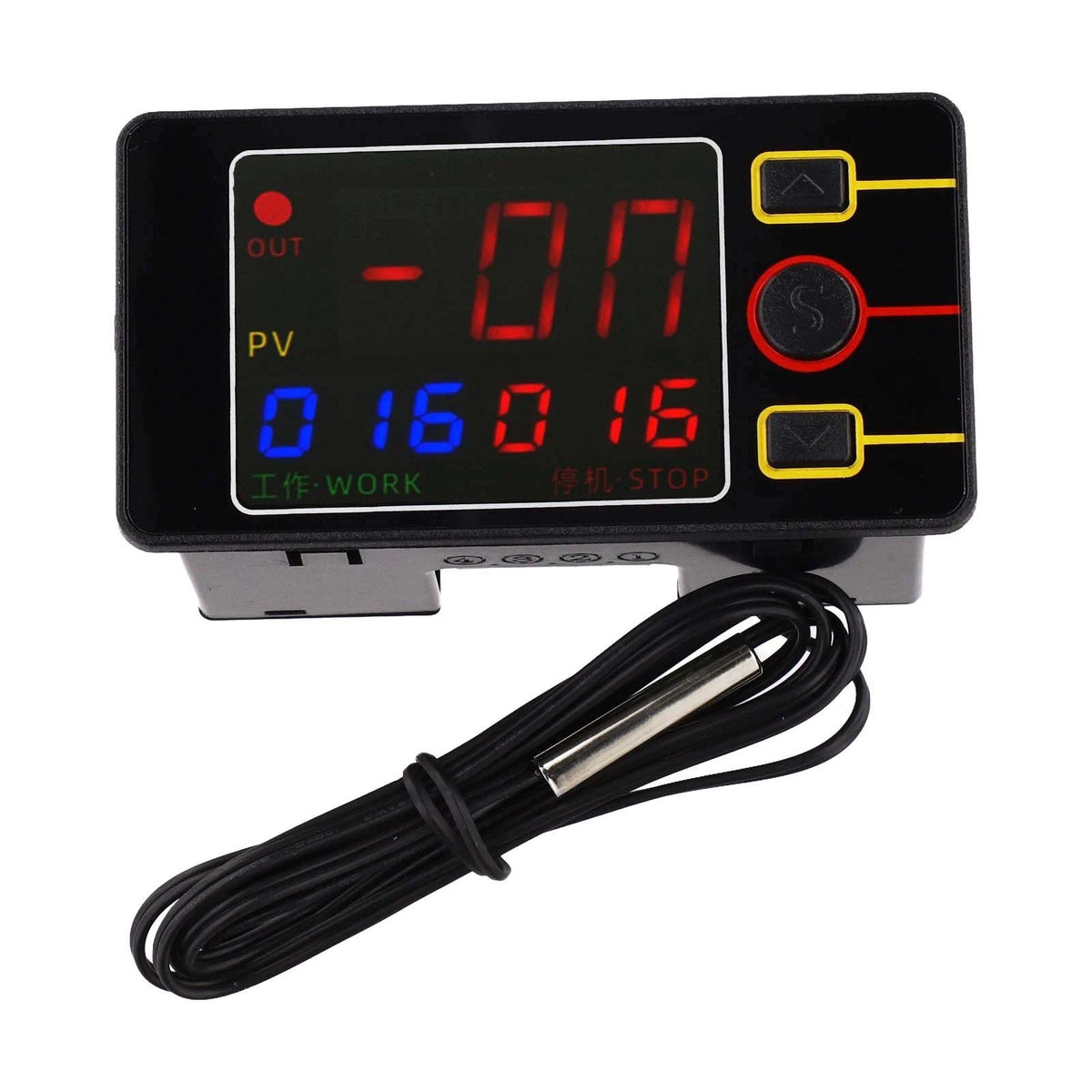 Temperature Time Control Relay with LED Display for Embedded Installation