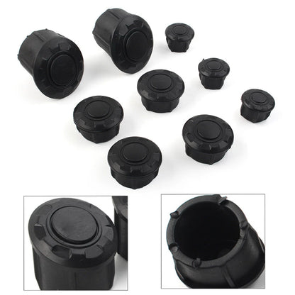 9PCS Frame Hole Cover Caps Plug Kit for BMW R1200GS LC Adventure (2014–2018)
