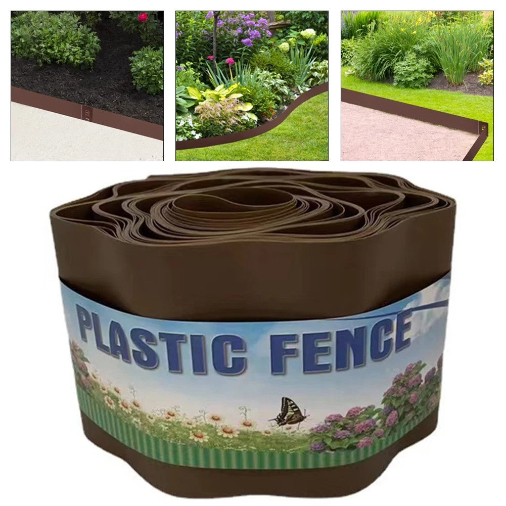 Flexible Plastic Lawn Edge Strip for Grass Control and Borders