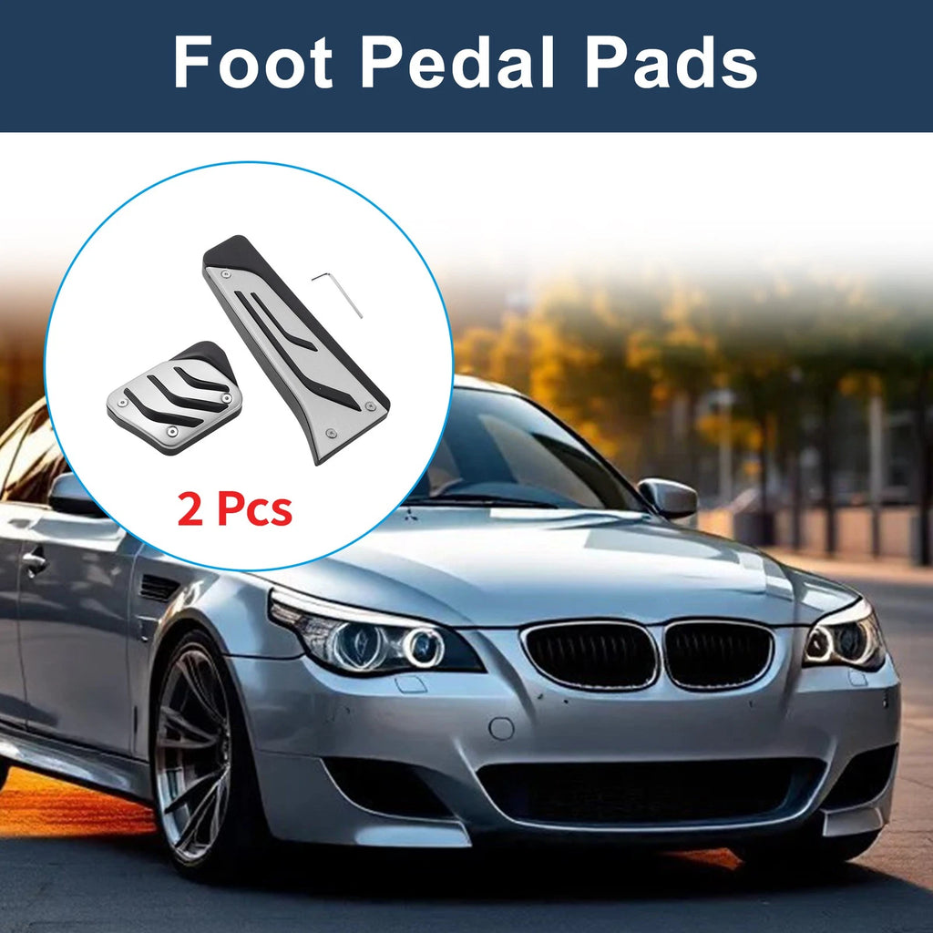 2 Pcs Automatic Foot Accelerator Pedal Covers for BMW 5 Series E60 (2004–2010)