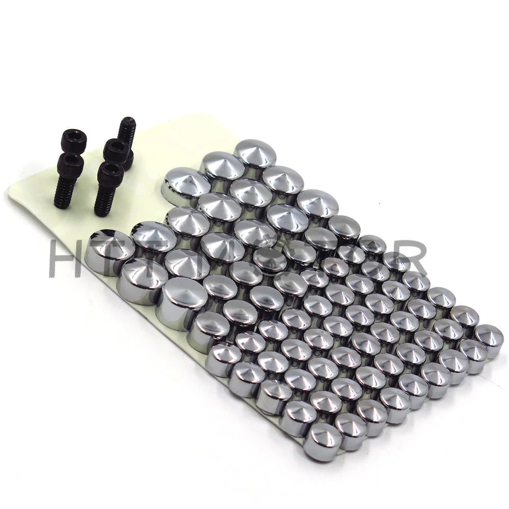 Chrome Bolt Toppers Caps for Harley FLT FLH (2007–2013)