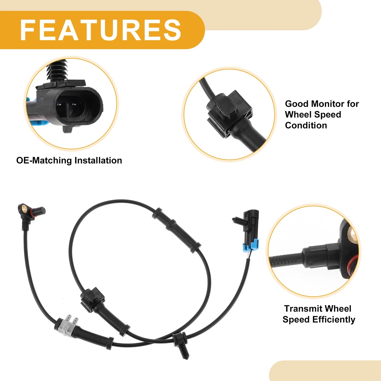 ABS Wheel Speed Sensor No.19207831 for Hummer H3 (2009–2010)
