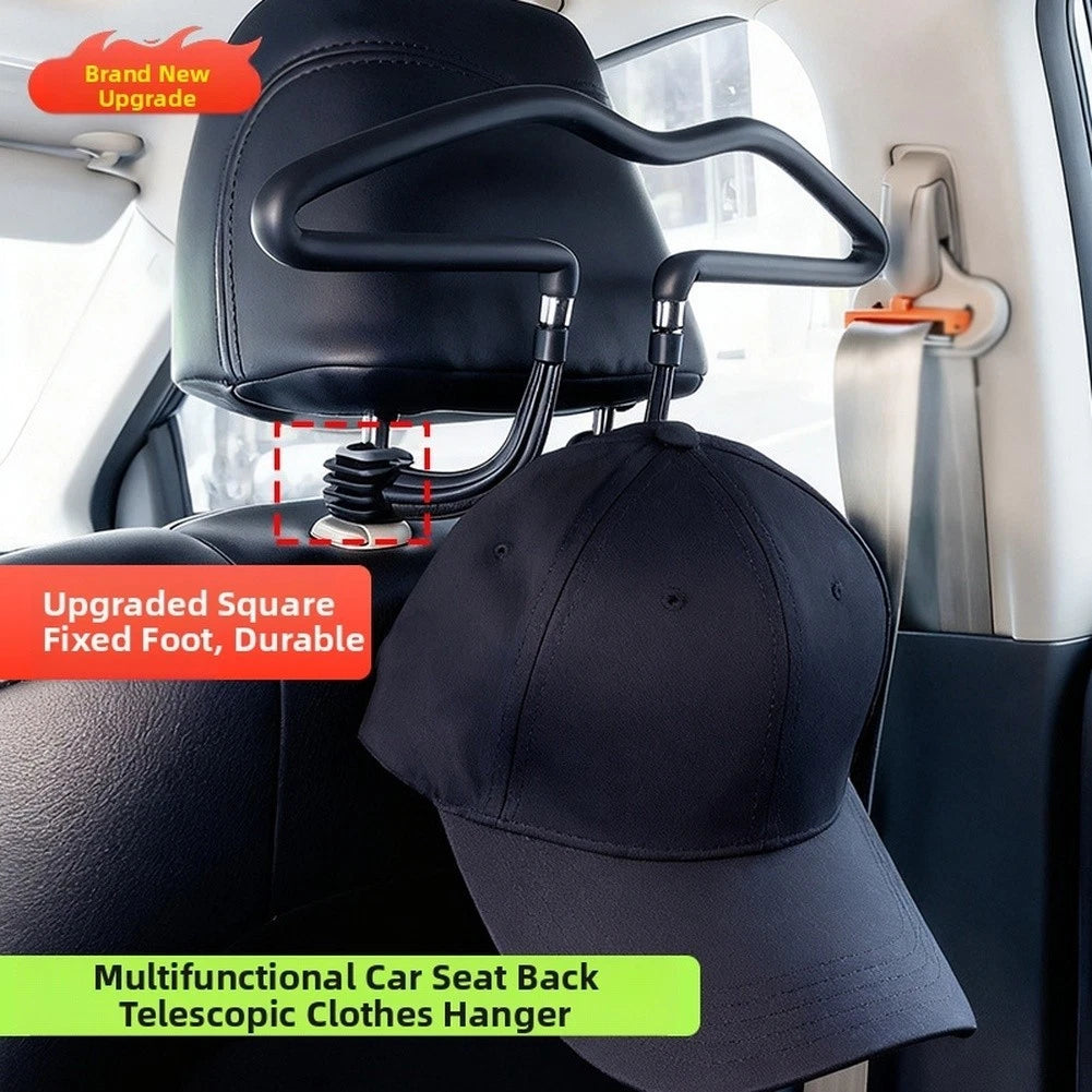 Adjustable Car Seat Clothes Hanger Hook for Back Seat Organization