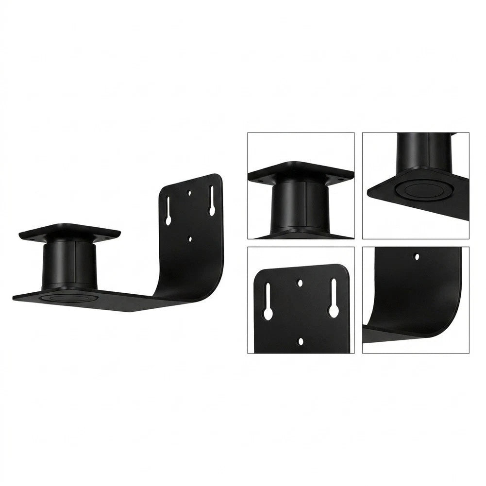 Black Stainless Steel Wall Mount Bracket for Bird Feeders