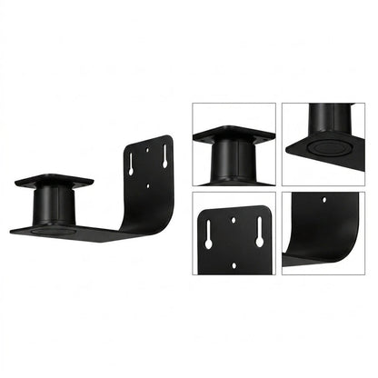 Black Stainless Steel Wall Mount Bracket for Bird Feeders
