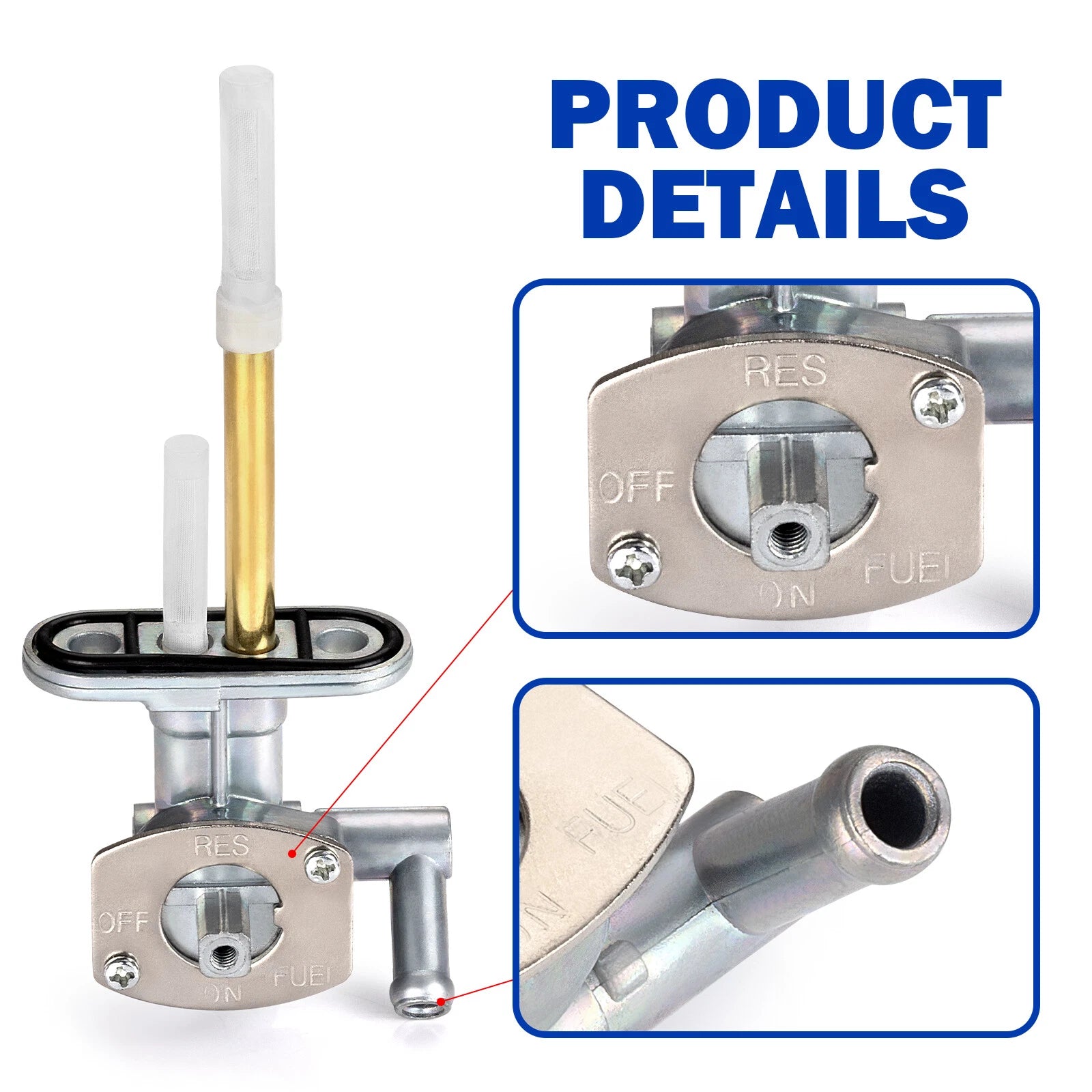 Fuel Valve Petcock & Lever for Kawasaki Prairie 400 KVF400 (1997–1998) 51023-1224