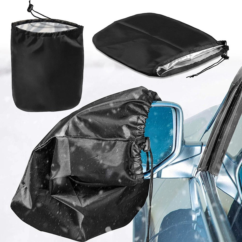 2X Car Side Mirror Covers for Winter Protection (Universal Fit)