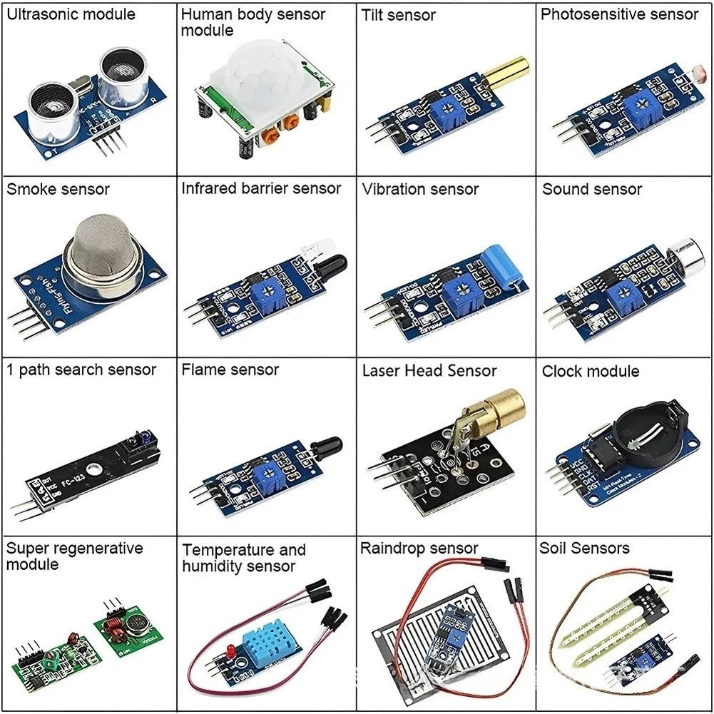 16-in-1 Sensor Module Kit for Raspberry Pi