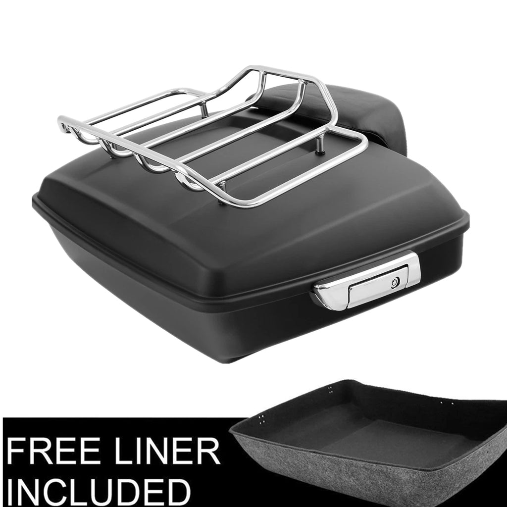 Chopped Trunk Backrest Pad Mount Rack for Harley Touring (2009–2013)