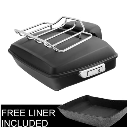 Chopped Trunk Backrest Pad Mount Rack for Harley Touring (2009–2013)