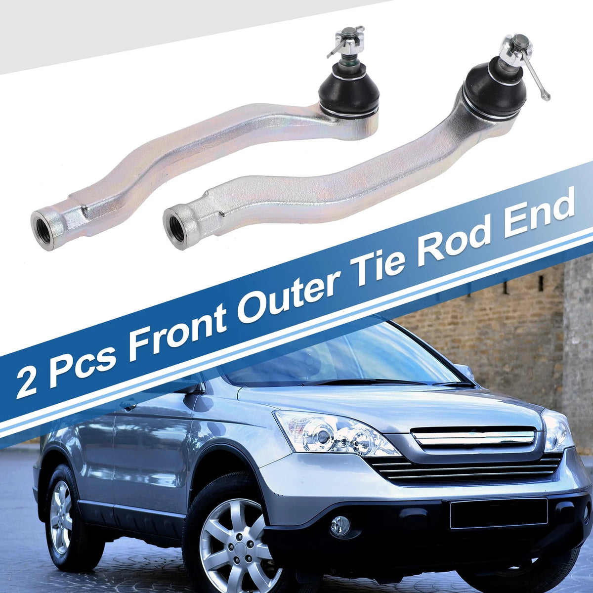 2X Front Outer Tie Rod Ends for Honda Accord (1990–1993) No. ES3153/ES3154