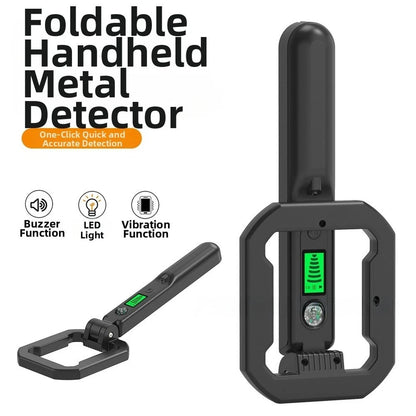 Folding Handheld Metal Detector with LED Display and Buzzer Function