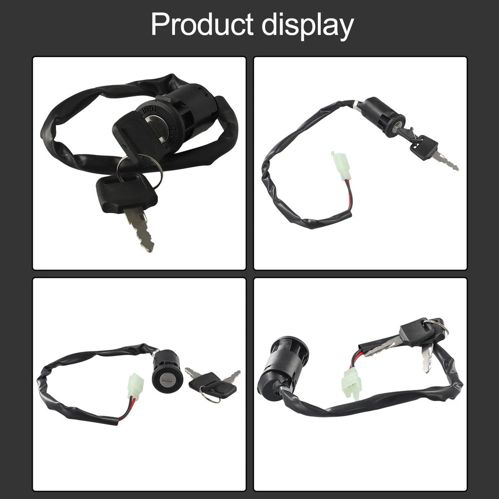 Ignition Key Switch for Moped ATV Dirt Bike (2 Wire)