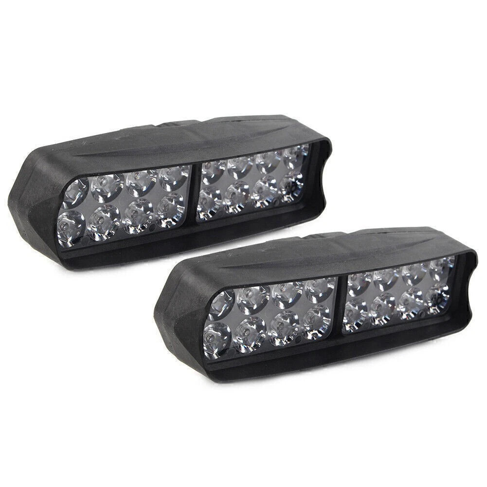 2X 16-LED Motorcycle Headlight Spot Fog Light for UTV ATV