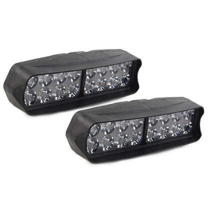 2X 16-LED Motorcycle Headlight Spot Fog Light for UTV ATV