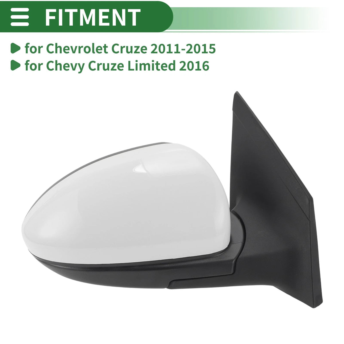 5Pins Right Passenger Side Door Mirror for Chevrolet Cruze (2011–2015)
