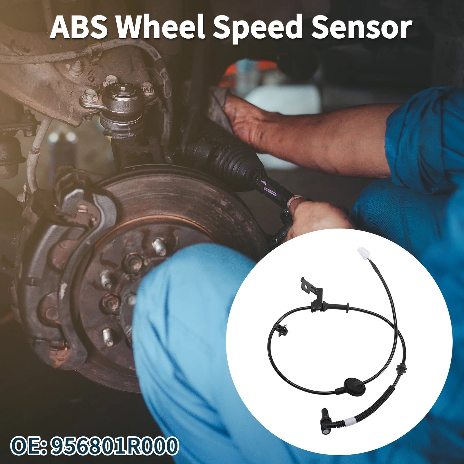 ABS Wheel Speed Sensor Left for Hyundai Accent (2011–2012) Replacement