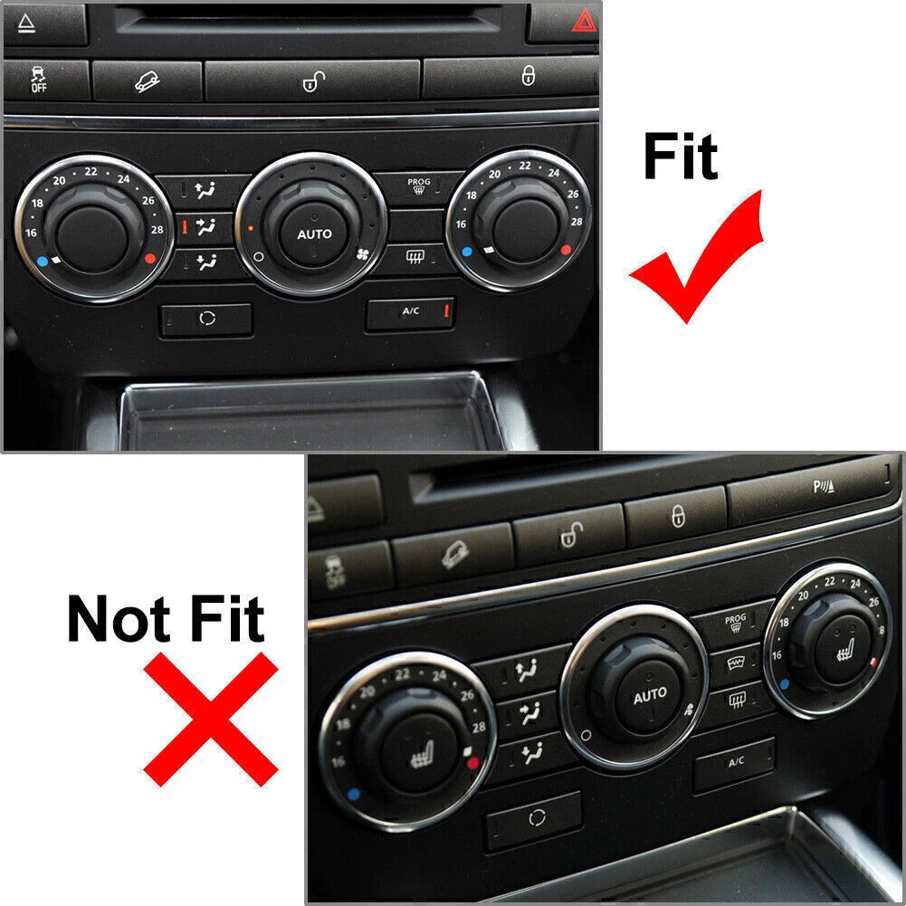 3X Air Condition Control Volume Knob for Land Rover Freelander 2 (2007–2015)