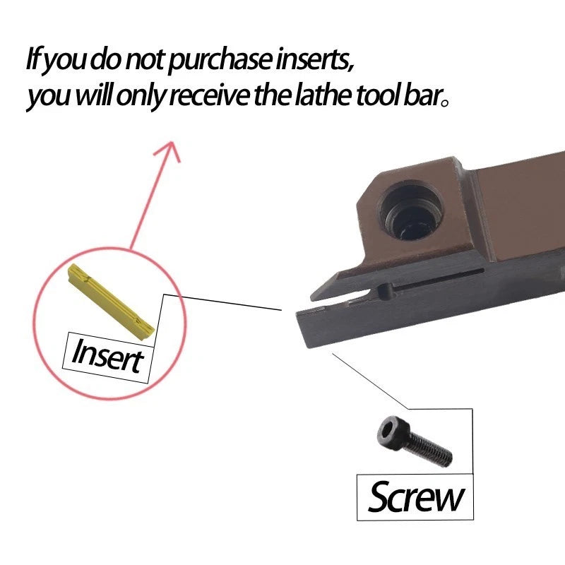 Slotting Tool Holder Cut-off Blade Cutting Insert for Heavy Duty