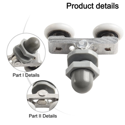 4X Shower Door Rollers Wheels for Bathroom Replacement