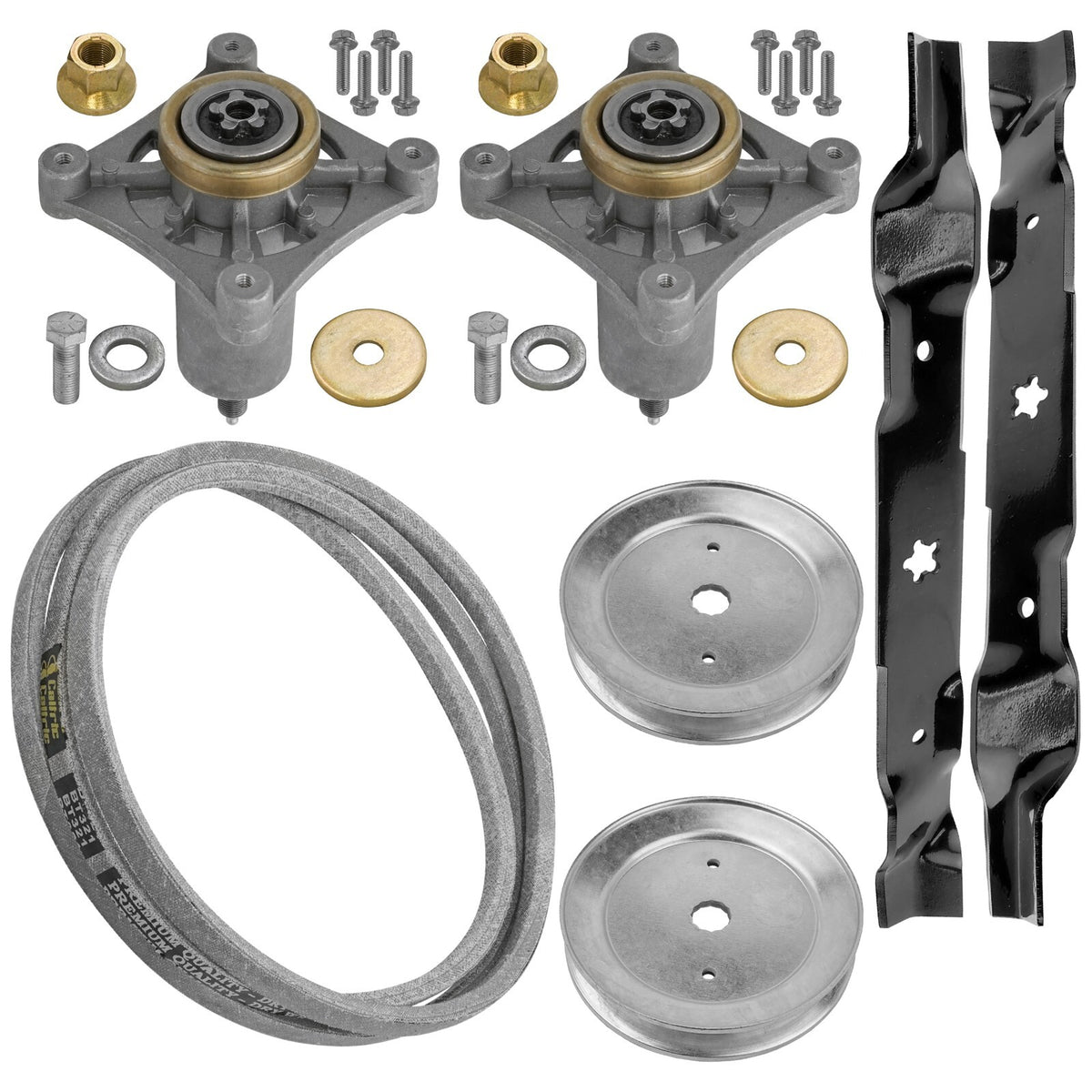 Deck Spindle Blade Pulley Belt Kit for Husqvarna Lazer LZ12597AK (1997–1997)