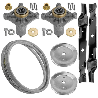 Deck Spindle Blade Pulley Belt Kit for Husqvarna Lazer LZ12597AK (1997–1997)